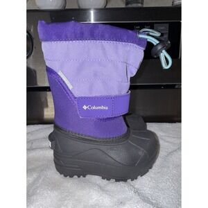 Columbia Powderbug Plus II Snow Boot Little Kids / Youth Size 6 Purple Girls
